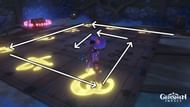 The solution to the second puzzle in Relics of Seirai (Image via Genshin Impact)